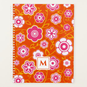 Floral Bandana Print Monogram Planer