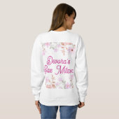 Floral Bas mitzva Sweatshirt (Schwarz voll)