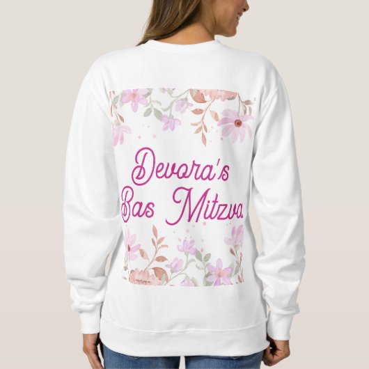Floral Bas mitzva Sweatshirt (Rückseite)