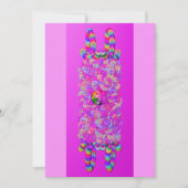 Floral bat mitzvah flache Karte (Vorderseite)