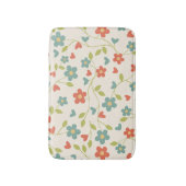 Floral Bath Mat Badematte (Vorderseite Vertikal)