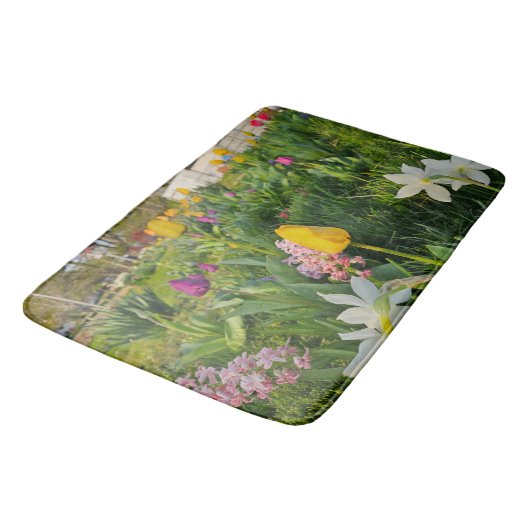 Floral Bath Mat Badematte (Schrägansicht)