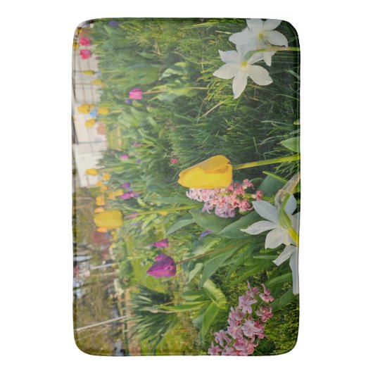 Floral Bath Mat Badematte (Vorderseite Vertikal)