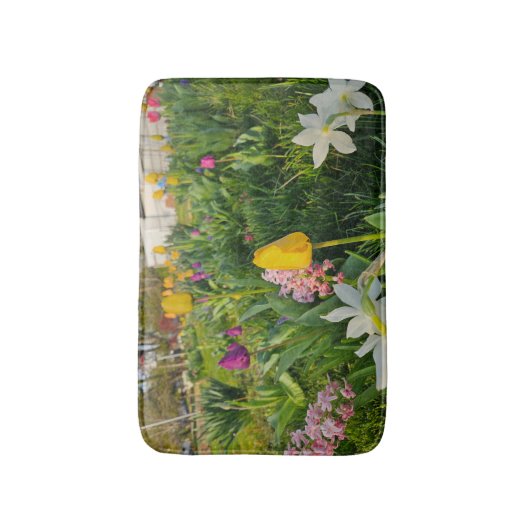 Floral Bath Mat Badematte (Vorderseite Vertikal)