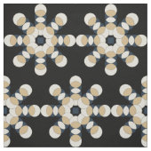 Floral Batik auf schwarz Stoff (Muster)