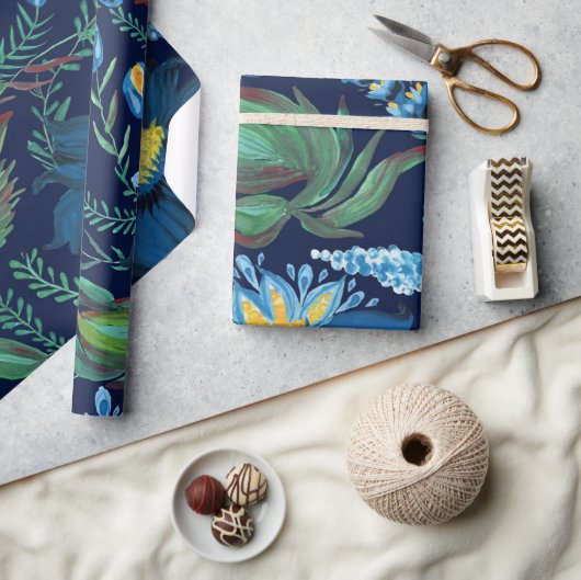 Floral Batik malen ukrainische Folkloremalerei Sti Geschenkpapier (Basteln)