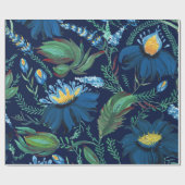 Floral Batik malen ukrainische Folkloremalerei Sti Geschenkpapier (Flach)