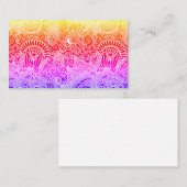 Floral Batik Motif Visitenkarte (Vorne/Hinten)