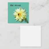 Floral Be Mine Card Mitteilungskarte (Vorne/Hinten)