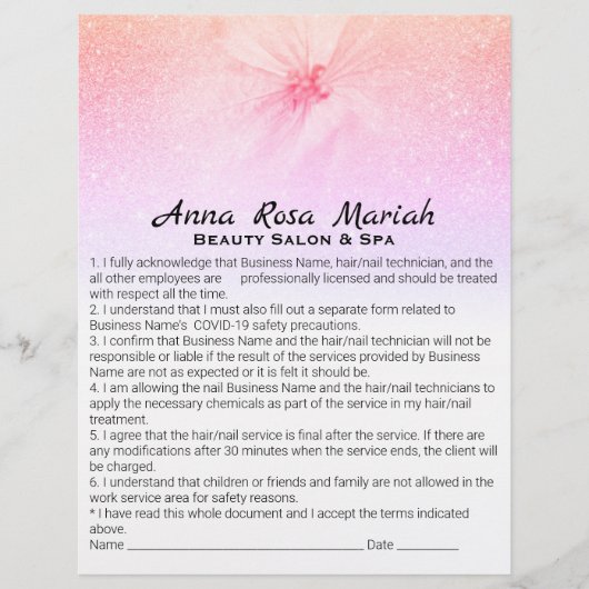 *~* Floral Beauability Waiver Services Flyer (Vorne)