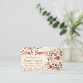 Floral Beauty Consultant Visitenkarte (Stehend Vorderseite)