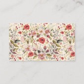 Floral Beauty Consultant Visitenkarte (Rückseite)