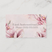 Floral Beauty Consultant Visitenkarte (Rückseite)