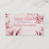 Floral Beauty Consultant Visitenkarte (Vorderseite)