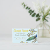 Floral Beauty Consultant Visitenkarte (Stehend Vorderseite)