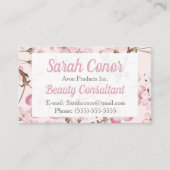 Floral Beauty Consultant Visitenkarte (Vorderseite)