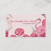 Floral Beauty Consultant Visitenkarte (Rückseite)