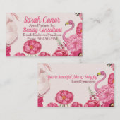Floral Beauty Consultant Visitenkarte (Vorne/Hinten)