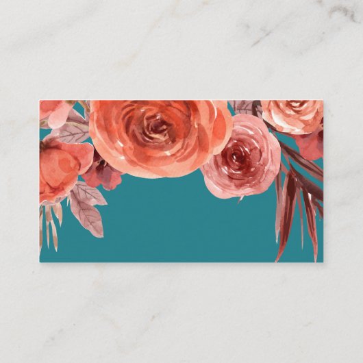 Floral Beauty Consultant Visitenkarte (Rückseite)