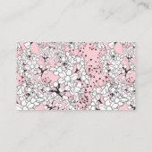 Floral Beauty Consultant Visitenkarte (Rückseite)