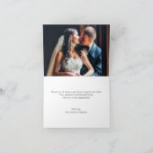 Floral Beauty Editable Farbe Danke Karte (Innenseite)