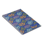 Floral Bed Blue Notizblock (Rechte Seite)
