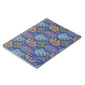 Floral Bed Blue Notizblock (Linke Seite)