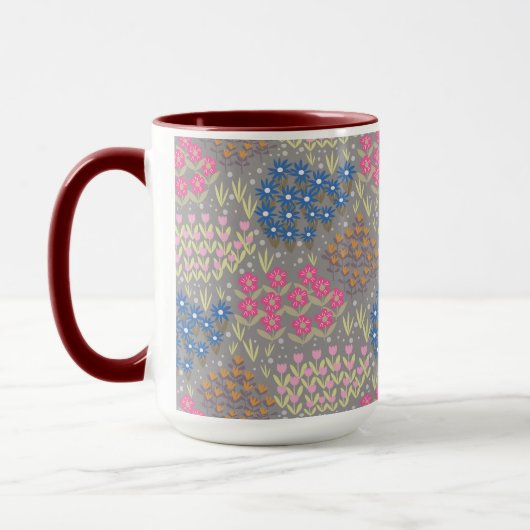Floral Bed Gray Tasse (Links)