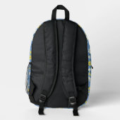 floral bedruckter rucksack (Rückseite)