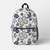 floral bedruckter rucksack (Vorderseite)
