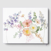 Floral Bee Guestbook Gästebuch (Rückseite)