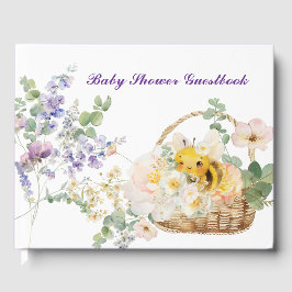 Floral Bee Guestbook Gästebuch