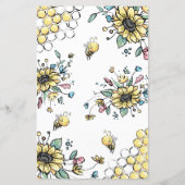 Floral Beehive Honey Bee rät das Preisspiel (Rückseite)