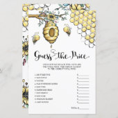 Floral Beehive Honey Bee rät das Preisspiel (Vorne/Hinten)