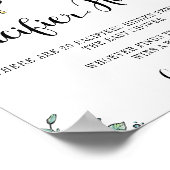 Floral Beehive Honey Sweet Beet Schnuller Hunt Poster (Ecke)