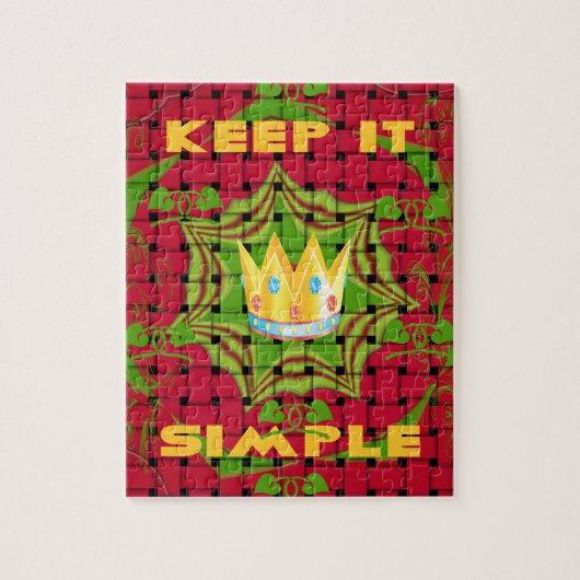 Floral Behielt es einfach Puzzle (Vertikal)