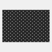 Floral Beige Black Wedding Geschenkpapier Set (Vorderseite 2)