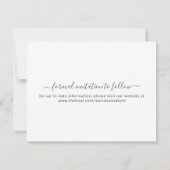 Floral Beige Blush Rose Gold Save the Date Ankündigung (Rückseite)