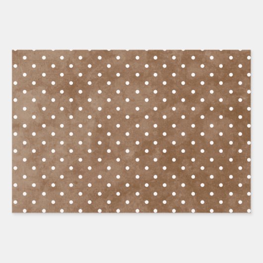 Floral Beige Brown Wedding Geschenkpapier Set (Vorderseite 2)