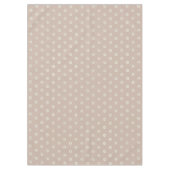Floral Beige & weiße Tabletten Tischdecke (Vorderseite)