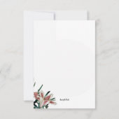 Floral Beileid Danke Karte (Rückseite)