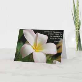 Floral Beileid w Vers (Hebräer) auf Glaube Hoffnun Karte