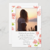 Floral Bereavement Beerdigung Danke Karte (Vorne/Hinten)