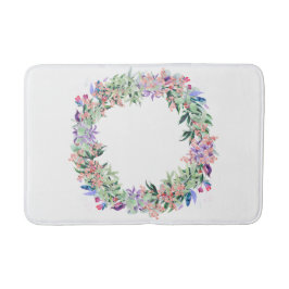 Floral Berries Wreath Badematte