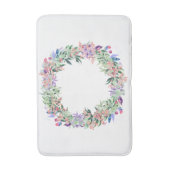 Floral Berries Wreath Badematte (Vorderseite Vertikal)