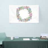 Floral Berries Wreath Banner (Messeveranstaltung)