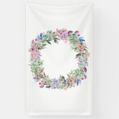 Floral Berries Wreath Banner (Vertikal)