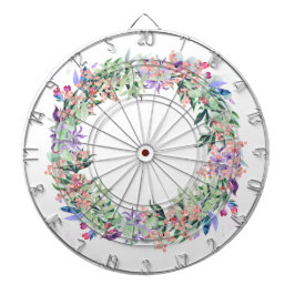 Floral Berries Wreath Dartscheibe