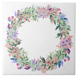 Floral Berries Wreath Fliese