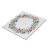 Floral Berries Wreath Fliese (Seite)